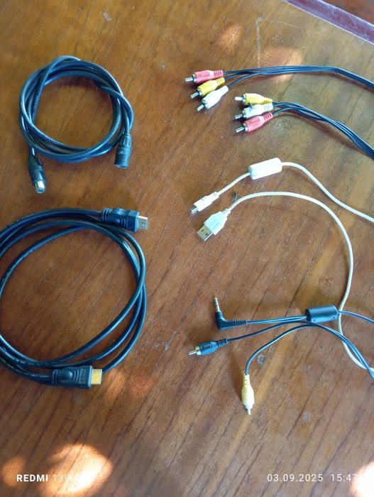 Кабель HDMI, AV, USB. Перехідник DVI - HDMI