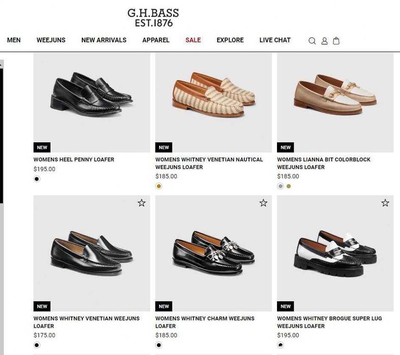 Кожаные туфли лоферы G.H.BASS 36 р. Оригинал