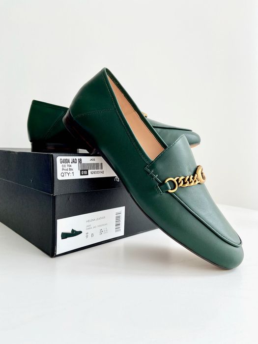 Жіночі шкіряні лофери COACH женские кожаные лоферы оригинал