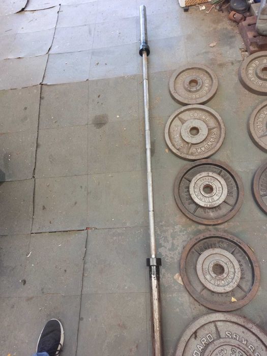 Barra Olímpica Com Discos