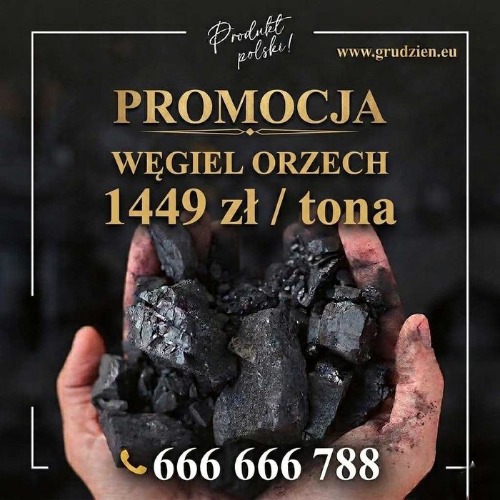 Węgiel Orzech Promocja !!! Super cena !!! Groszek Orzech Kostka Pellet GRUDZIEŃ, Olczyk, Premium