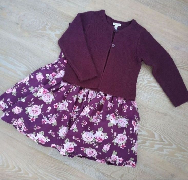 Святкова сукня з кофтинкою для дівчинки  2-3 роки.