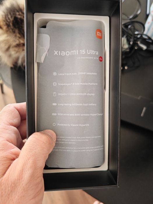 Xiaomi 15 Ultra 16GB 512GB Preto como novo factura e garantia