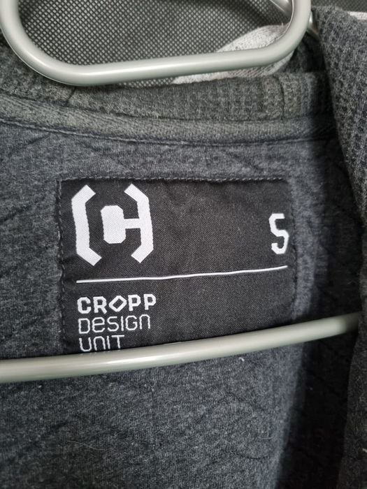 Szara, zapinana bluza męska Cropp S