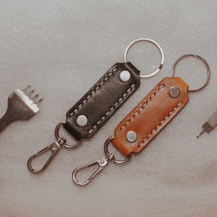 Брелки кожаные ручной работы