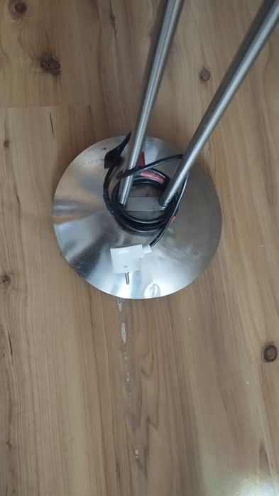 Lampa pokojowa stojąca podwójna pomarańczowa