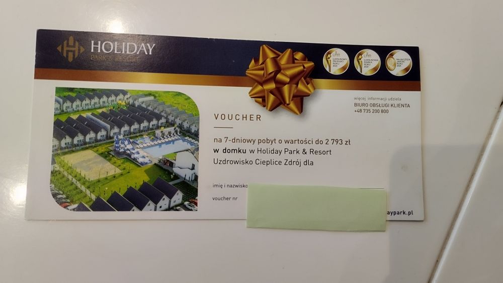 Voucher Holiday park & resort Uzdrowisko Cieplice Zdrój