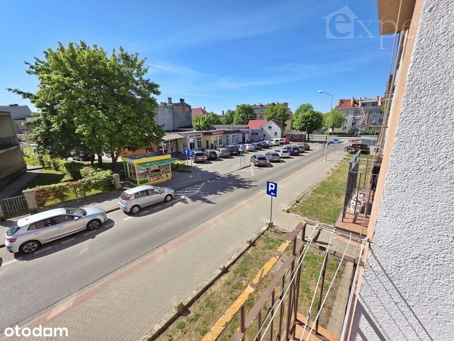 Dwa pokoje na 1 piętrze z balkonem-ul.Narutowicza