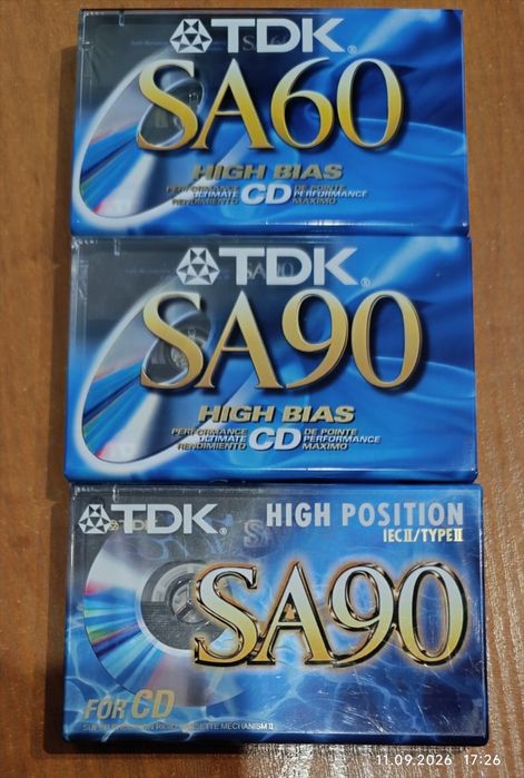 Kasety magnetofonowe TDK SA