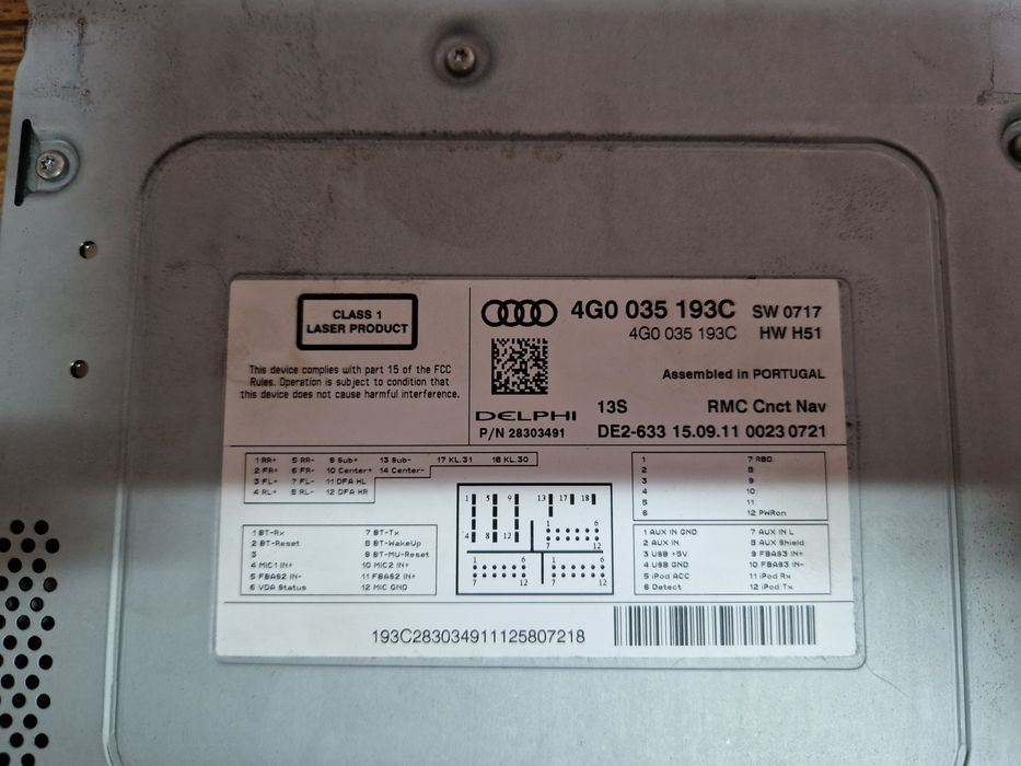 sprzedam czytnik mmi audi a6 c7