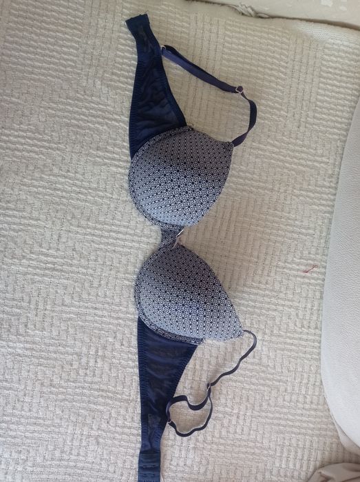 Stanik granatowy wzór 80d