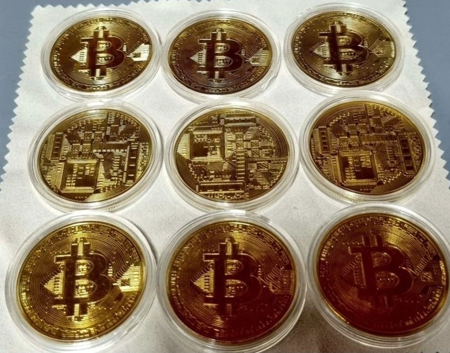 Moneta kolekcjonerska BTC 10szt