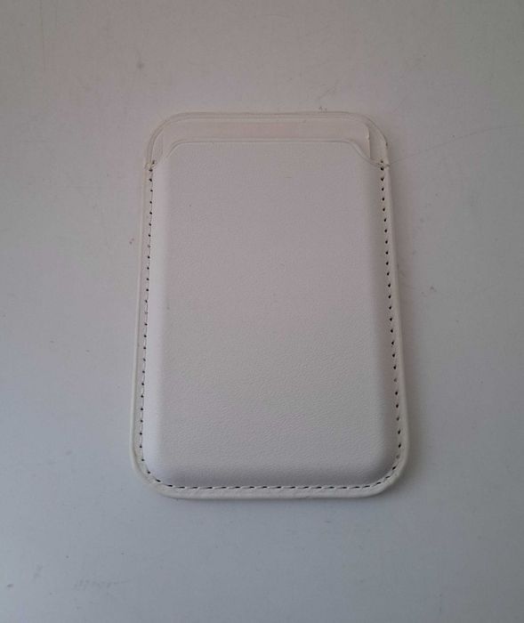 Portfel MagSafe etui na karty do iPhone magnetyczne białe skóra