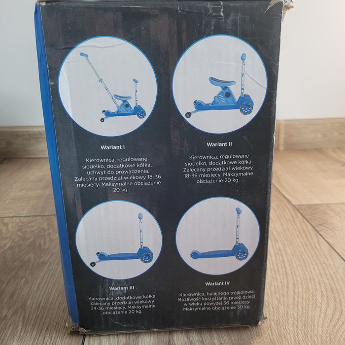 Hulajnoga led jeździk 1-3 lat prezent na roczek nowa