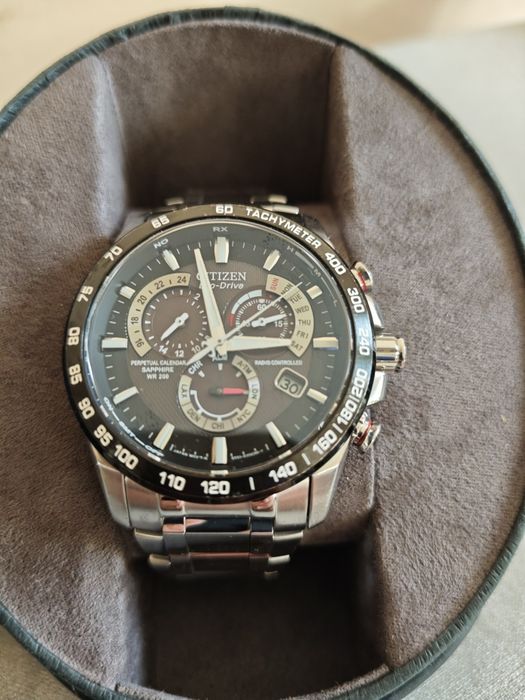 Citizen Eco-Drive Radio-Controlled AT4008-51E | Szafir | WR 200M | Pełen Komplet