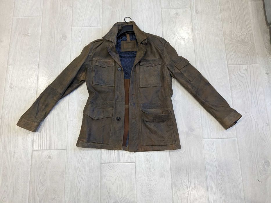 Нова шкіряна куртка Massimo Duti Іспанія