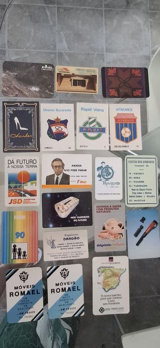 Calendários de bolso - lote de 165 unidades vários