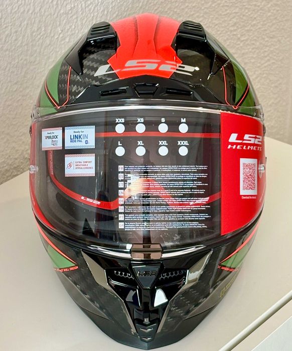 Capacete NOVO Carbono Total LS2 Challenger Fold (50% DESCONTO) Tam. S