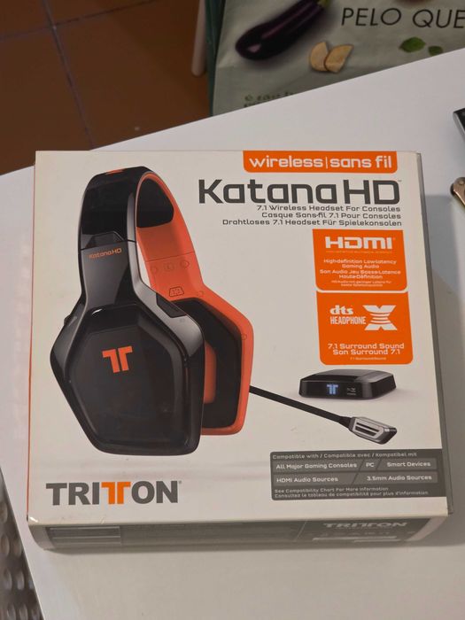 Vendo Headset Gaming de qualidade sem fios da Katana HD!