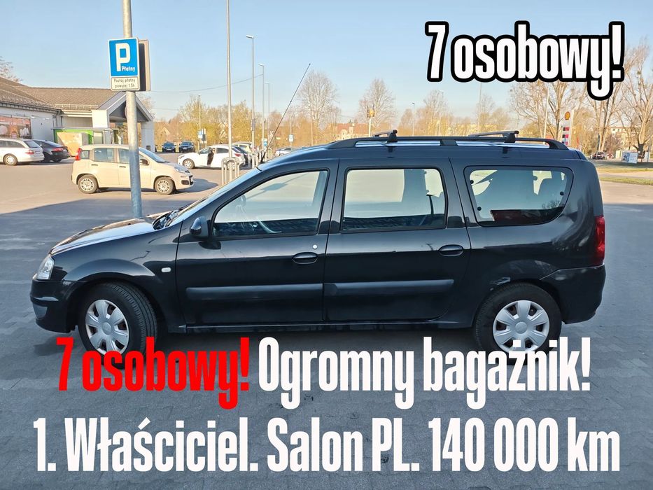 Dacia Logan wersja MCV, 7 osobowe | BLACK LINE | Salon PL | 140 tys. km!