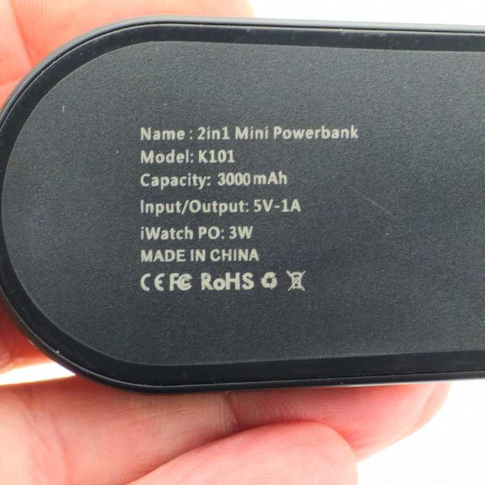 Mini Power Bank 3000 mAh USB C + Apple Watch - NOWY
