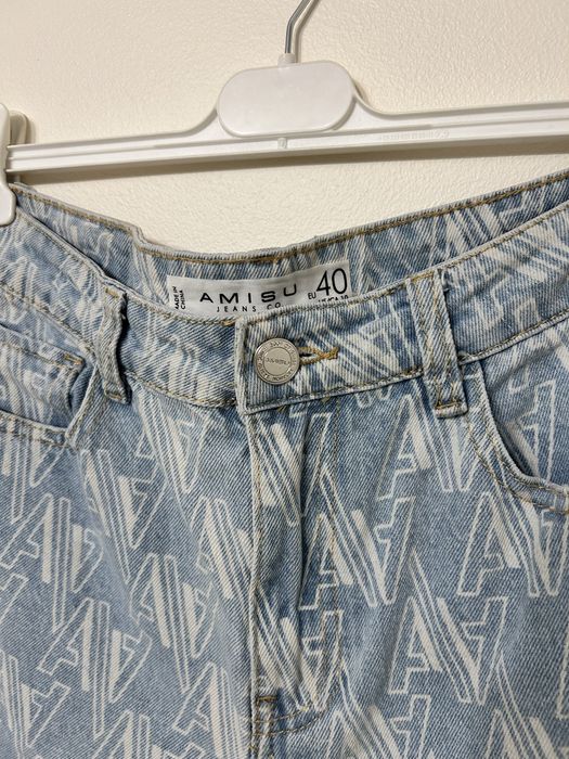 Блакитні джинси mom fit