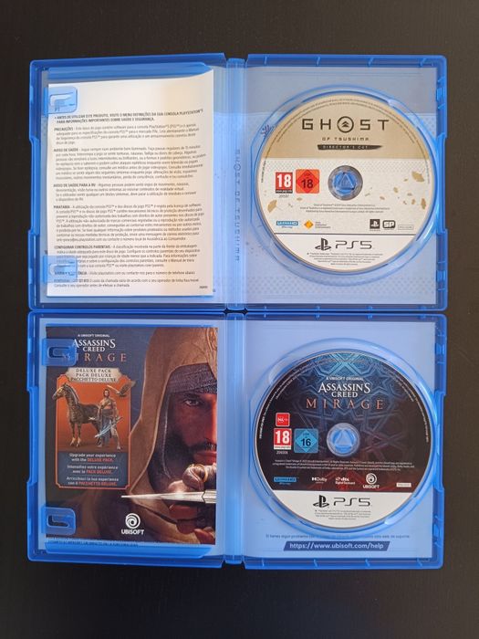 PS5 - Conjunto de 3 Jogos: Ghost of Tsushima, Assassin's Creedi Mirage e  Star Wars Jedi Survivor