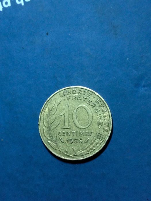 Moeda de 10 francos 1985