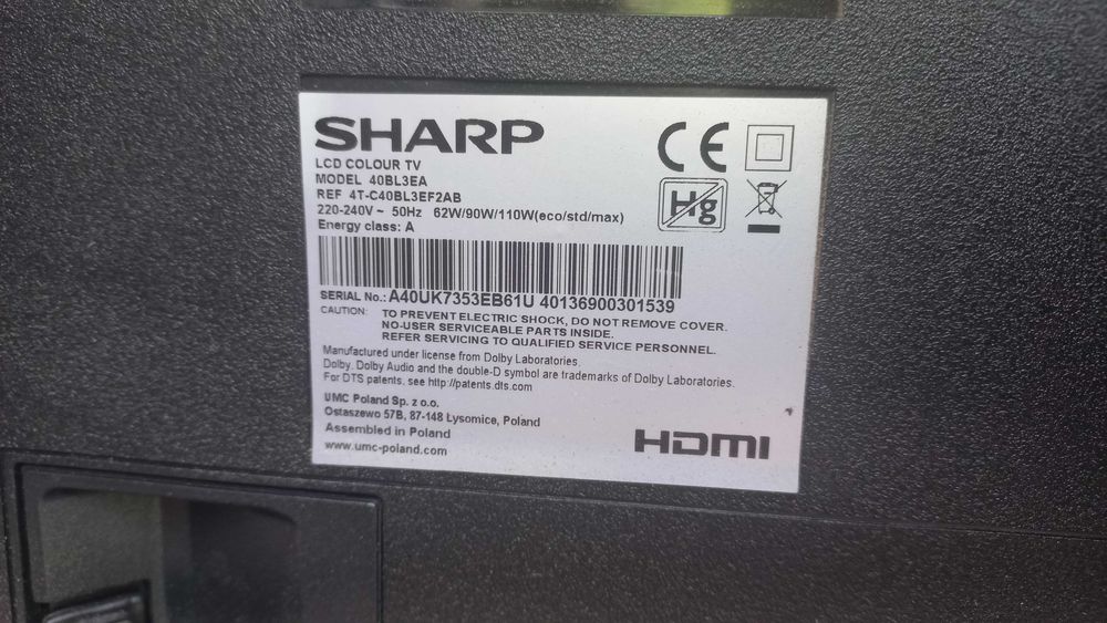 Telewizor Sharp 40 cali