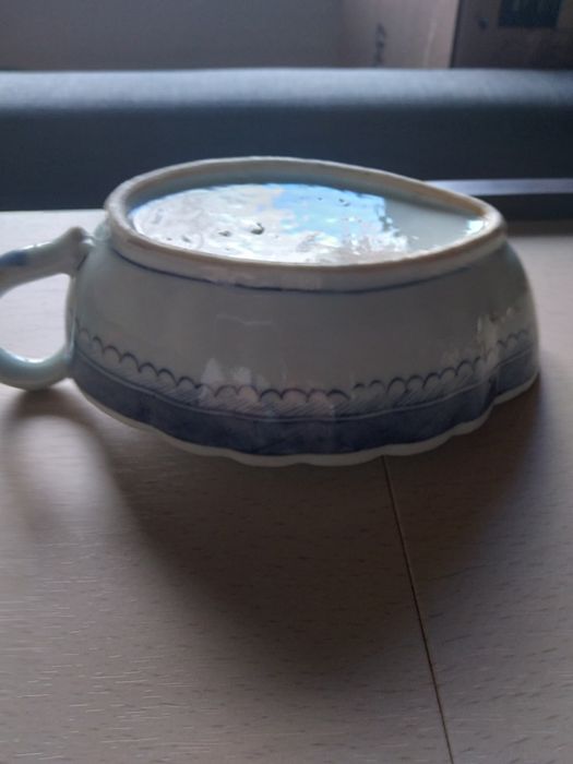 Taça porcelana chinesa dinastia ming antigo