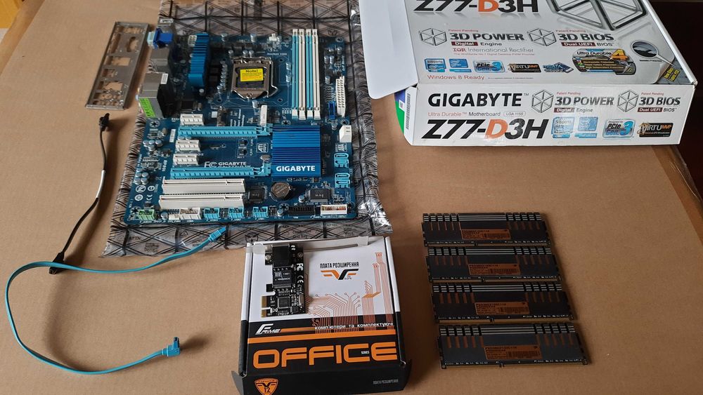Комплект GA-Z77-D3H + Patriot Viper Xtreme DDR3 16Gb (4*4Gb) 2133 CL11