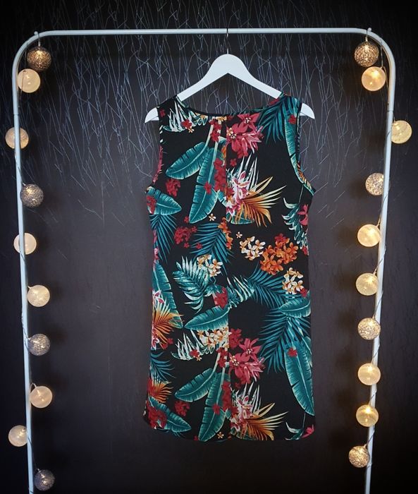 Nowa Sukienka Boho Kwiaty 2XL