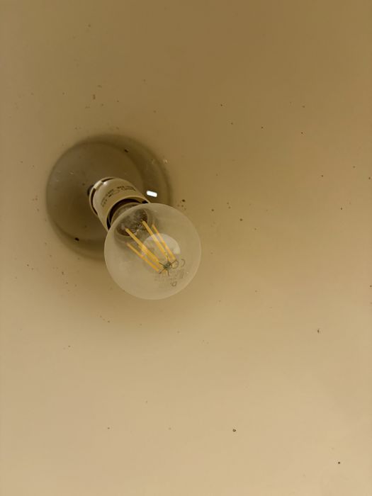 Lampa loftowa kremowa duza