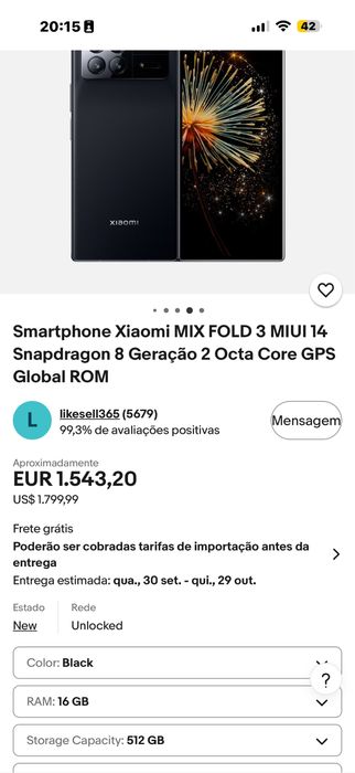 Xiaomi Smartphone Xiaomi MIX FOLD 3