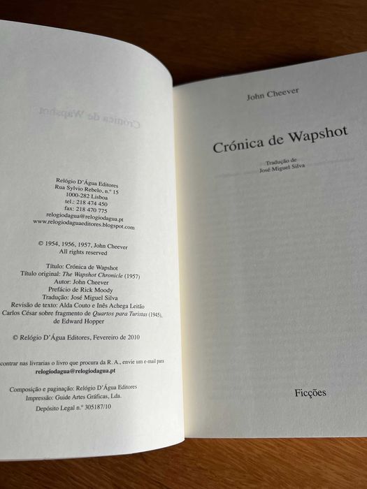 Crónica de Wapshot    JOHN CHEEVER