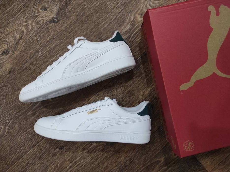 44,5 Puma Smash оригінальні шкіряні кросовки