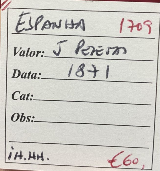 Moeda 1709 - Espanha 5 Pesetas 1871 Prata