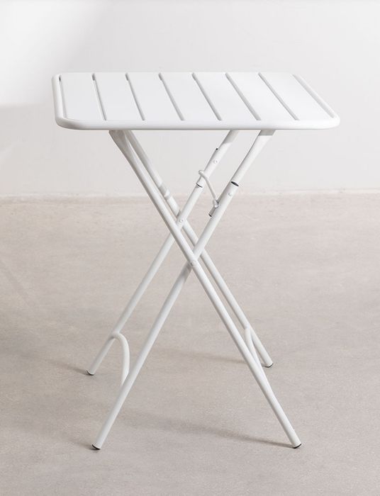 1 Mesa e 2 cadeiras  Branco Dobrável