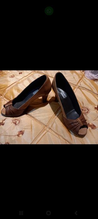 Sapatos altos camel, meia estação - 36 - Seaside