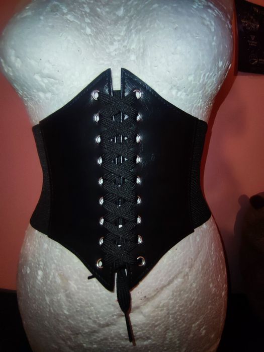 Szeroki Gotycki Pas Gorsetowy