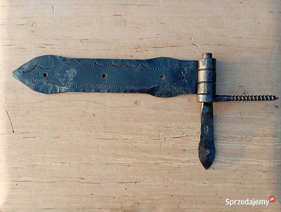 Kuty ręcznie zawias rustykalny wz. XXVIII. Kowalstwo artystyczne