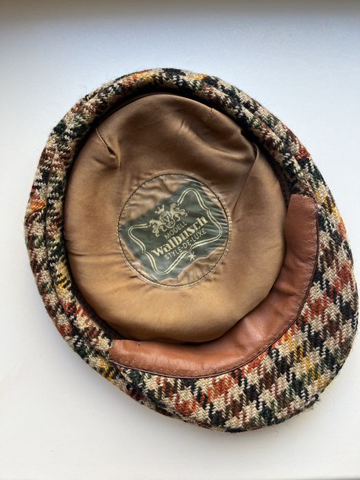 Vintage берет у принт гусину лапку