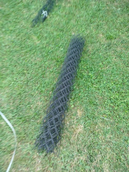 Siatka ogrodzeniowa pcv czarna