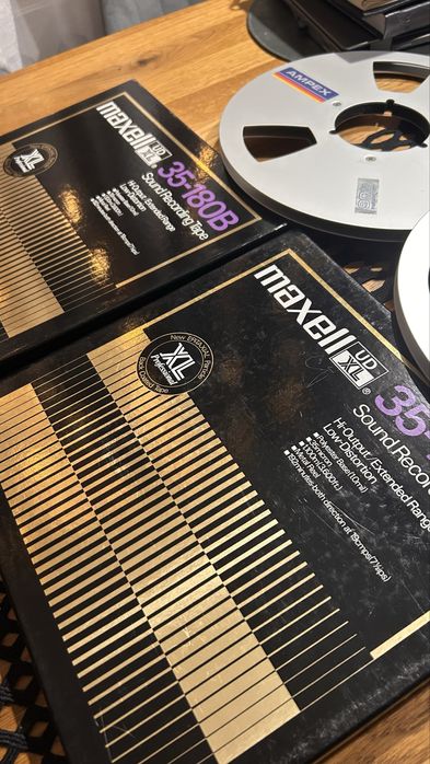Szpule magnetofonowe 26,5 MAXELL + AMPEX