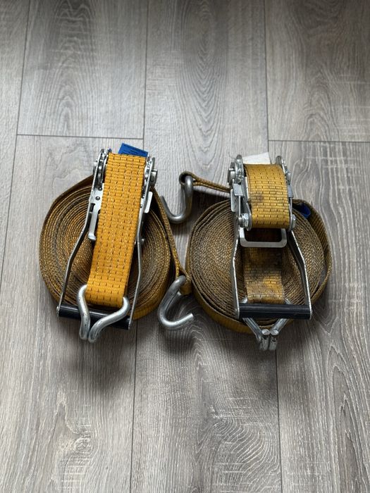 Стяжные ремни с трещеткой для крепления груза