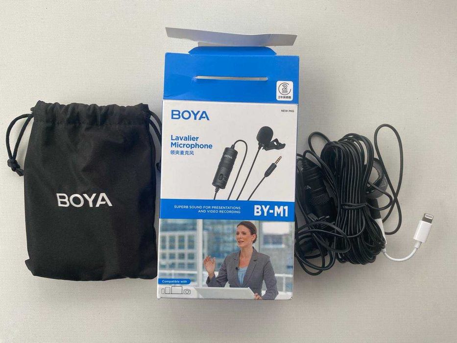 Петличний мікрофон Boya BY-M1 (З перехідником для Iphone)