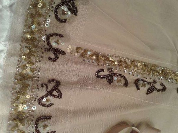 Шикарная нарядная юбка расшитая бисером вечерняя zara
