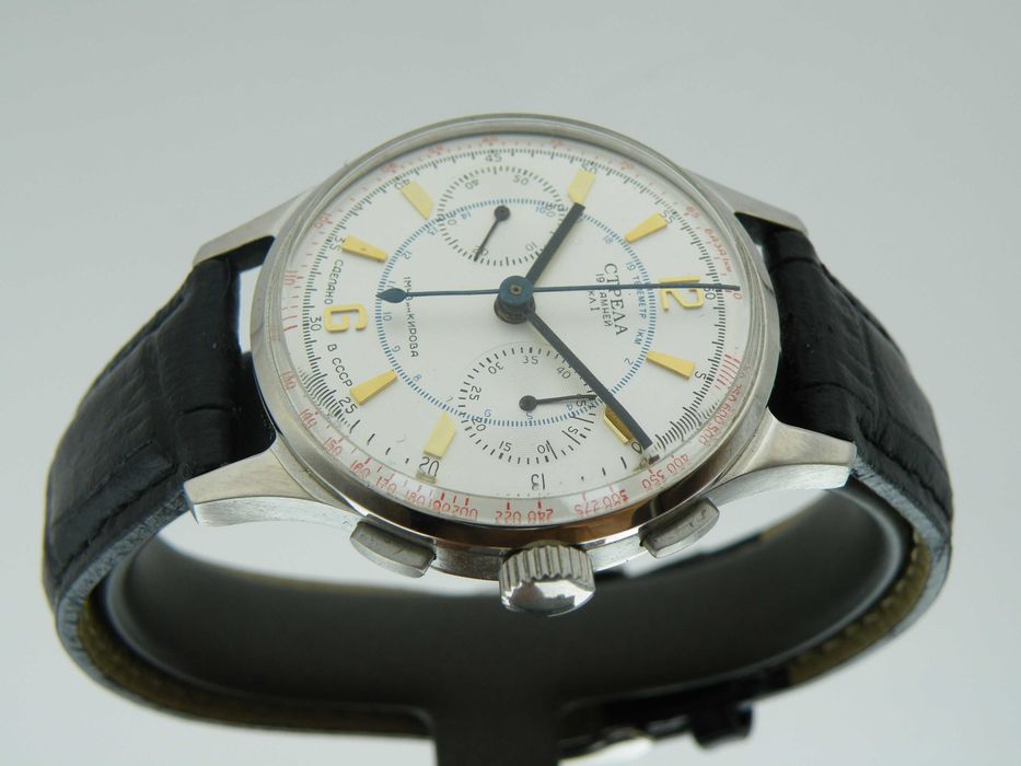 Striela Poljot Chronograph 3017 w Stali Idealny
