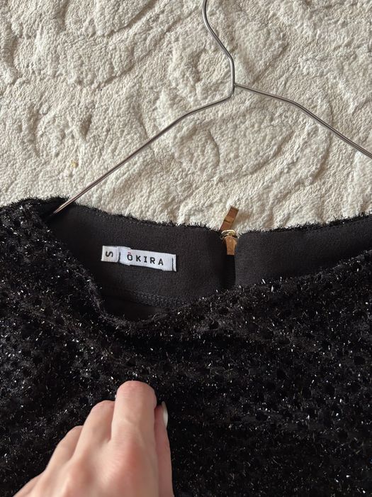 Нарядна чорна кофта з блиском, як нова