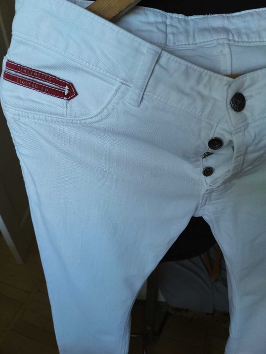 Джинсы Unlimited jeans Италия w31 stretch white.